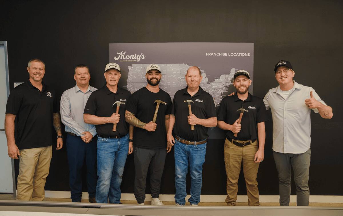 Monty's franchise owners at first training class
