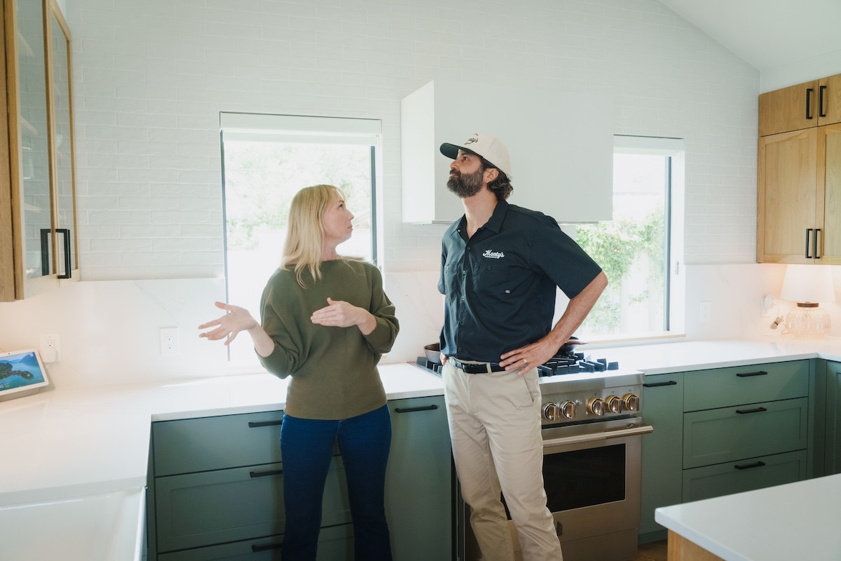 Monty's walkthrough with a homeowner during a remodeling consultation